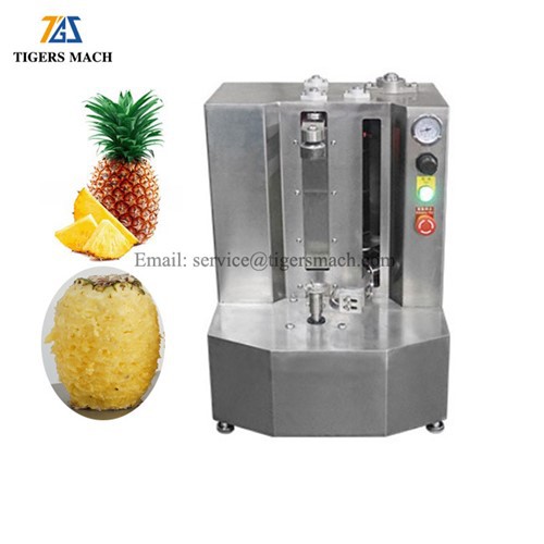 自動パイナップル皮むき機