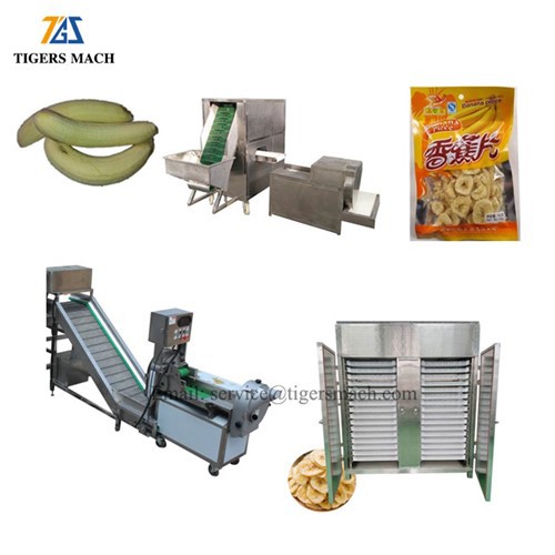 バナナチップ乾燥工程ライン