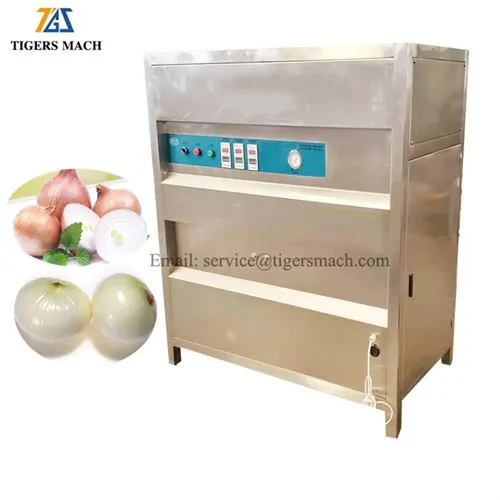 乾燥玉ねぎの皮むき機