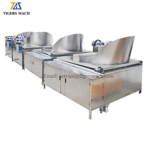 玉ねぎ連続炒め機